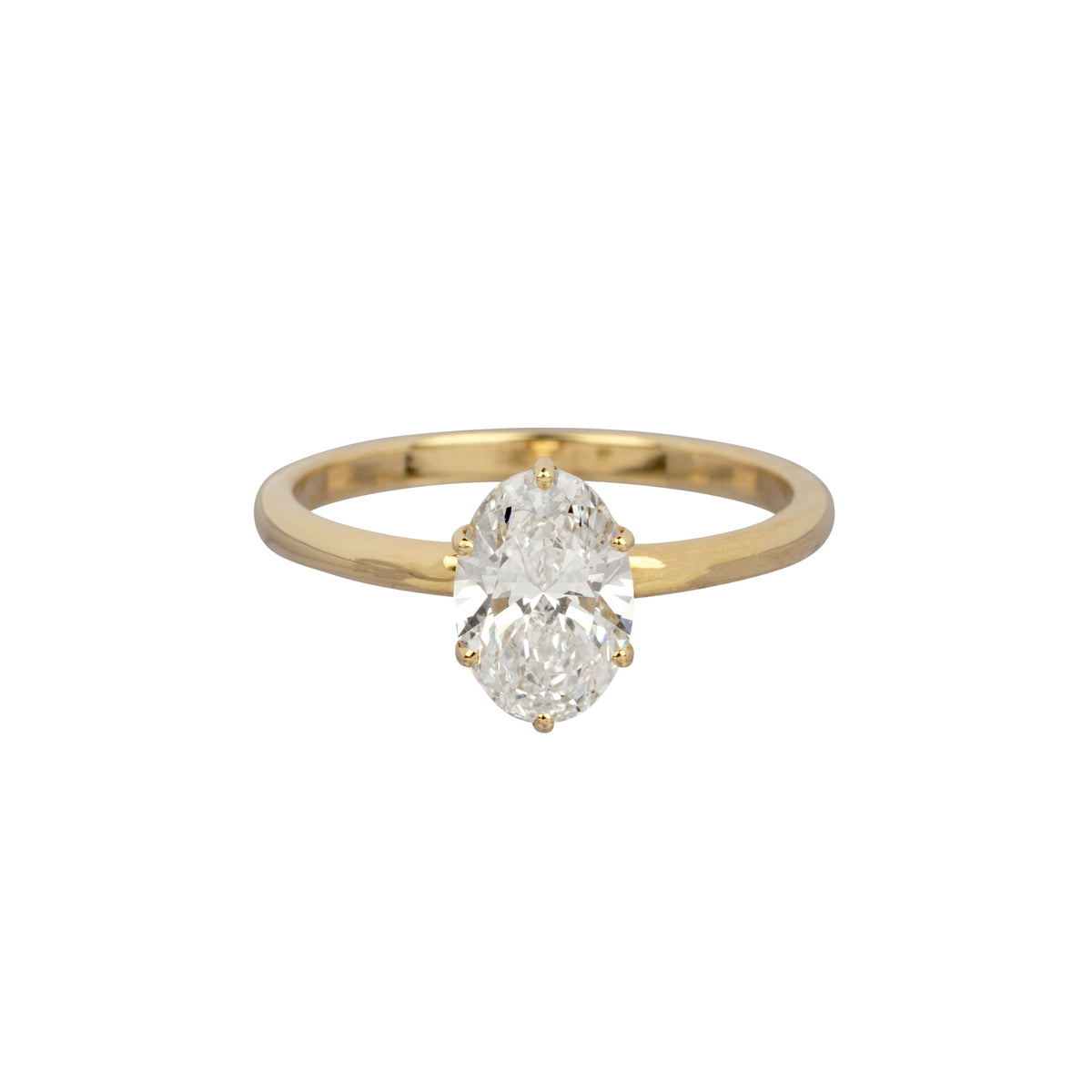 Oval Lab Grown Diamong Ring