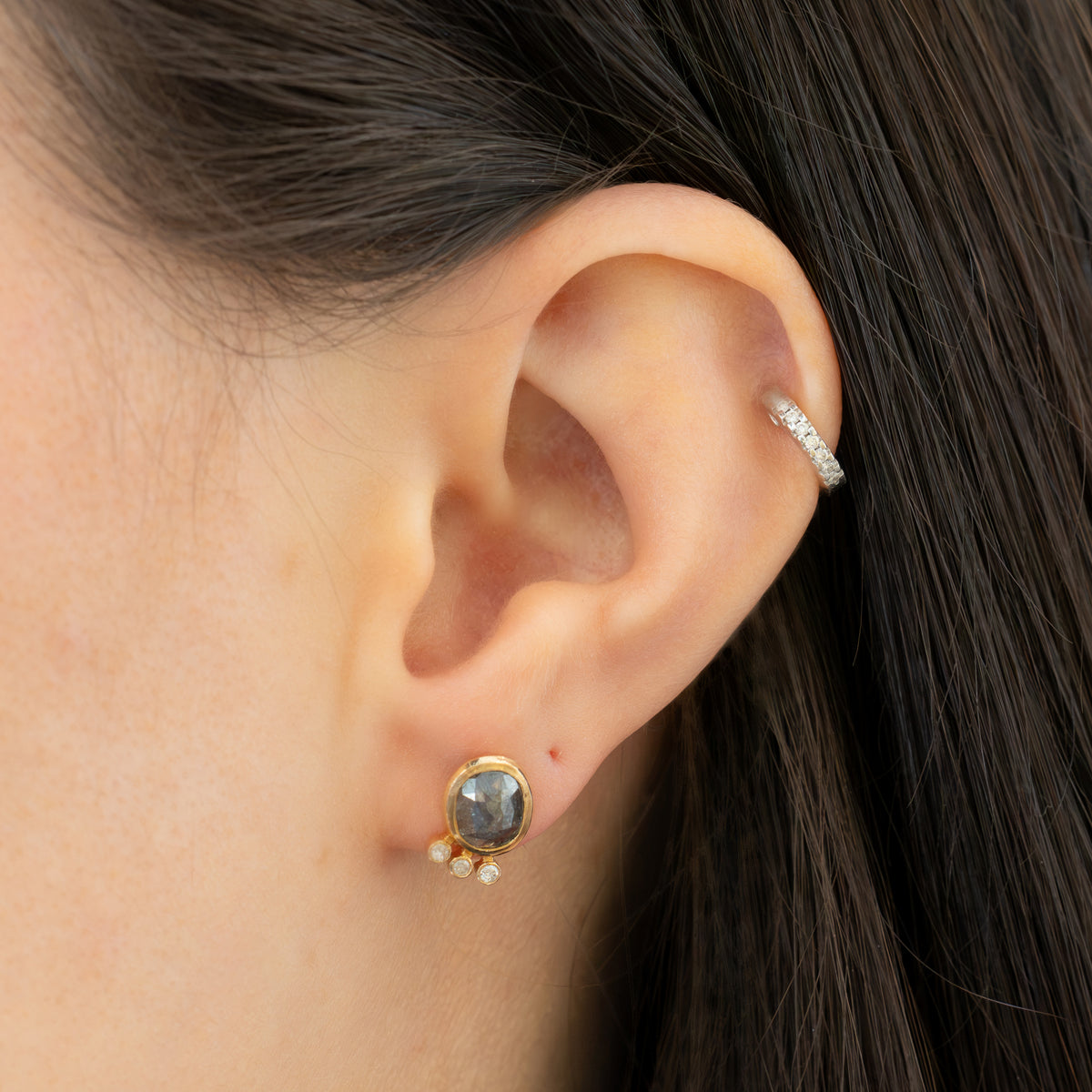 Salt & Pepper Diamond Studs