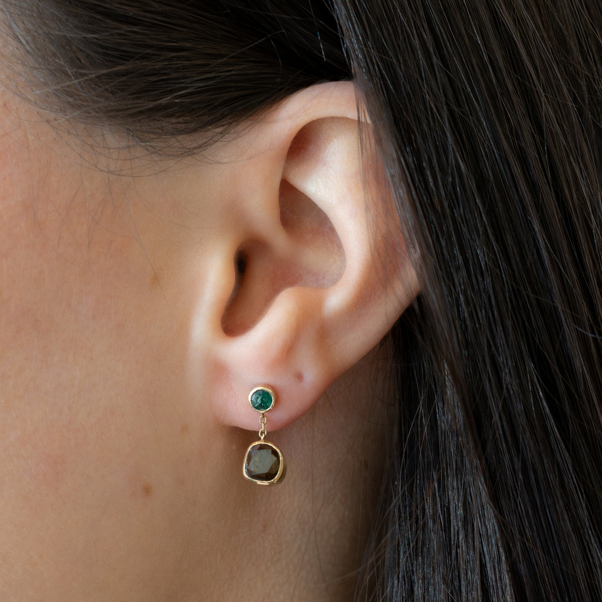 Brown Diamond Dangles