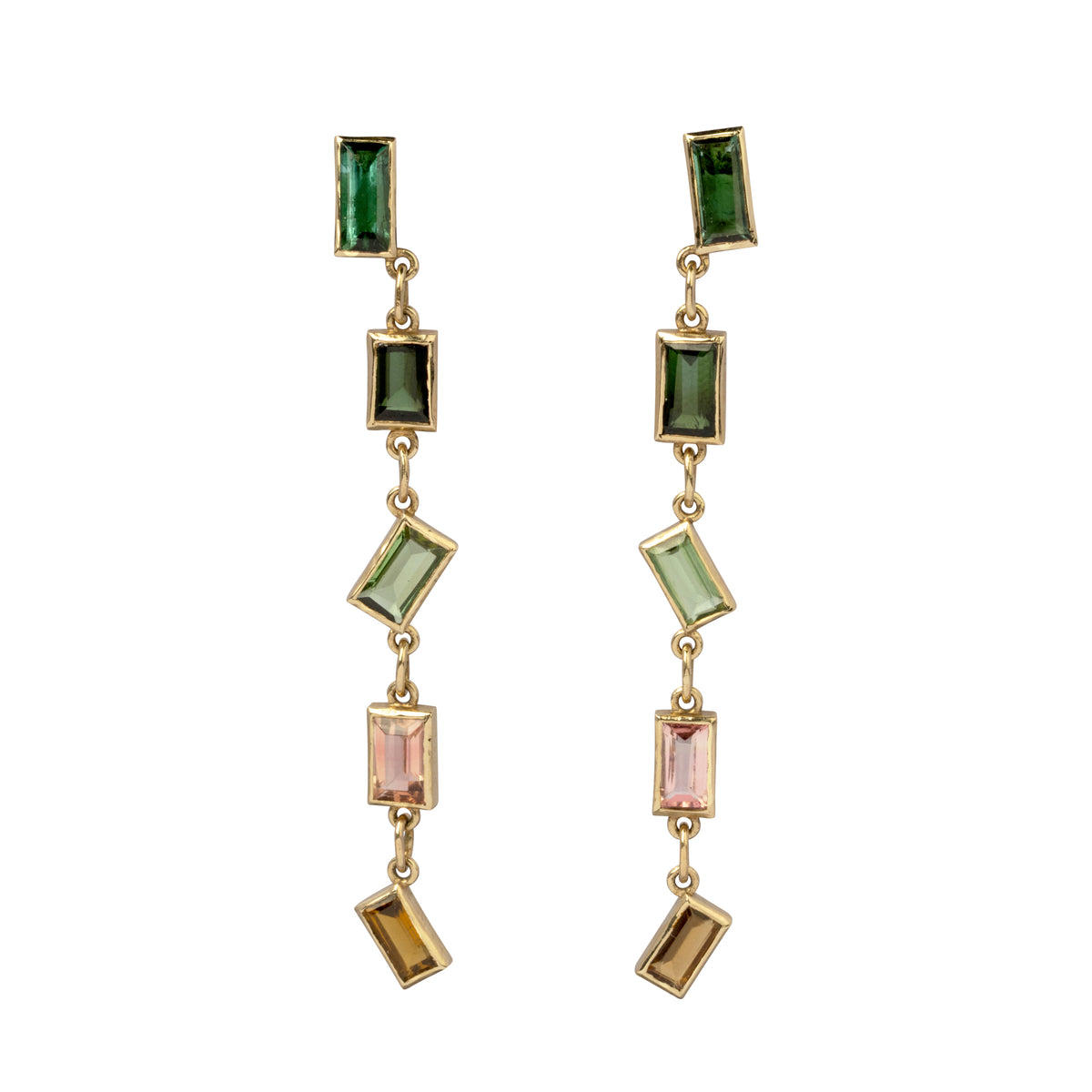 Zig-Zag Multi-Color Studs