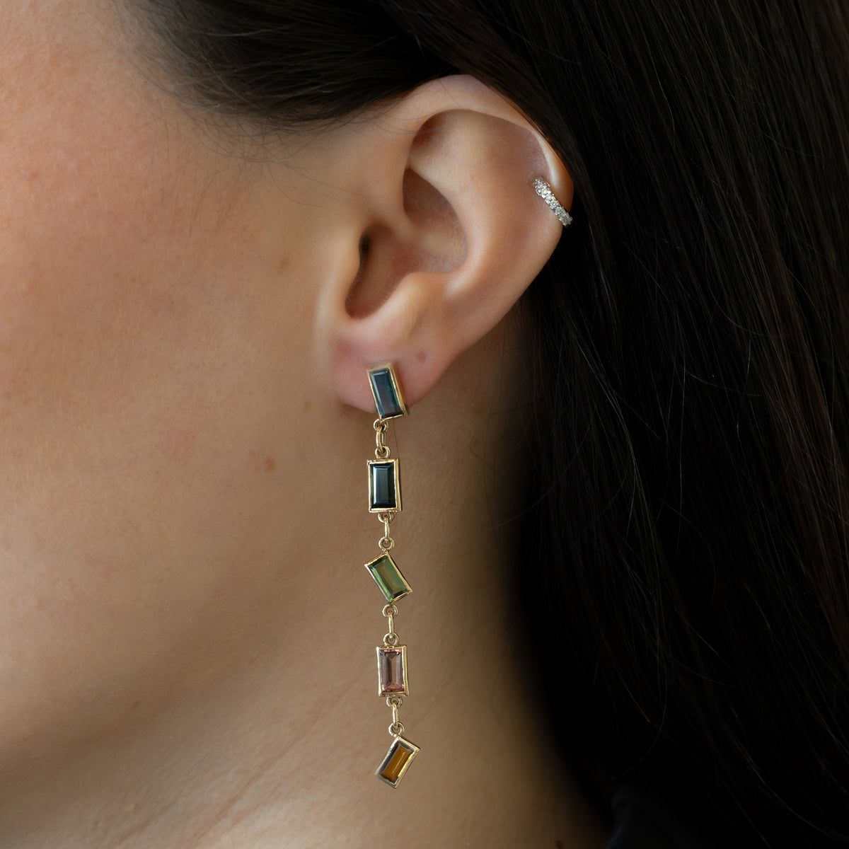 Zig-Zag Multi-Color Studs