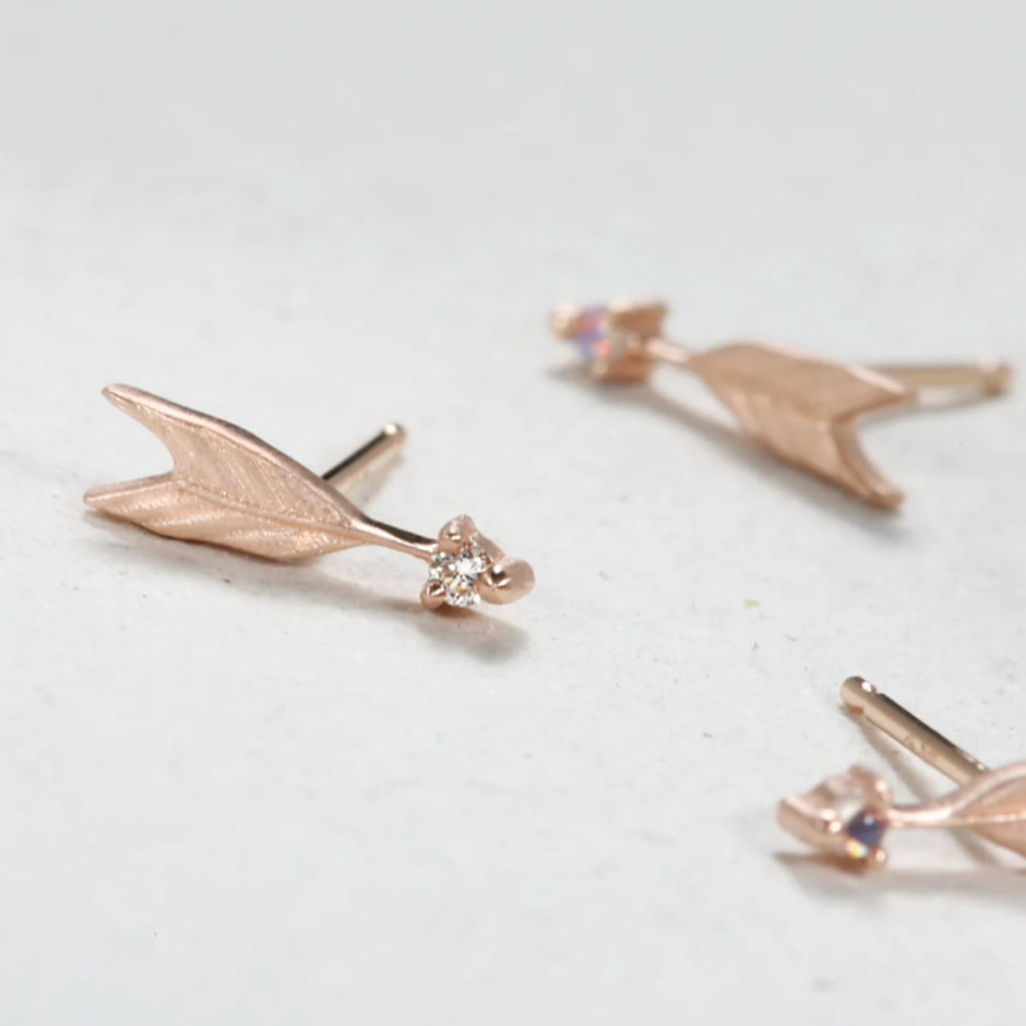 Quilted Arrow Studs