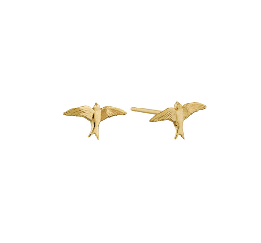 Teeny Tiny Swallow Stud Earrings