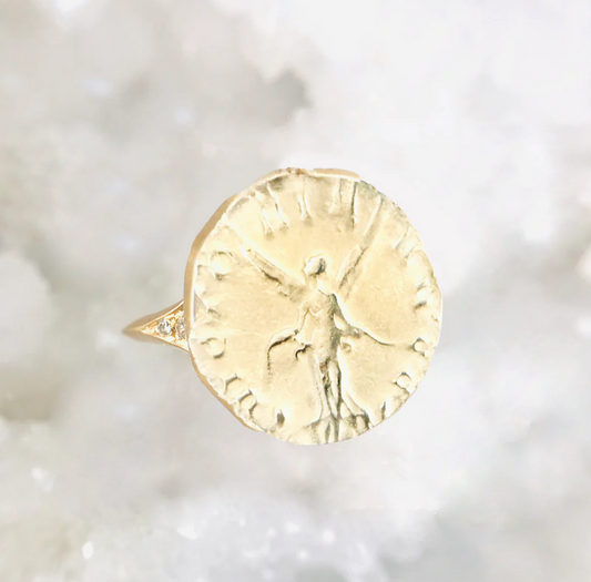 Sacred Angel Ring 14K Gold