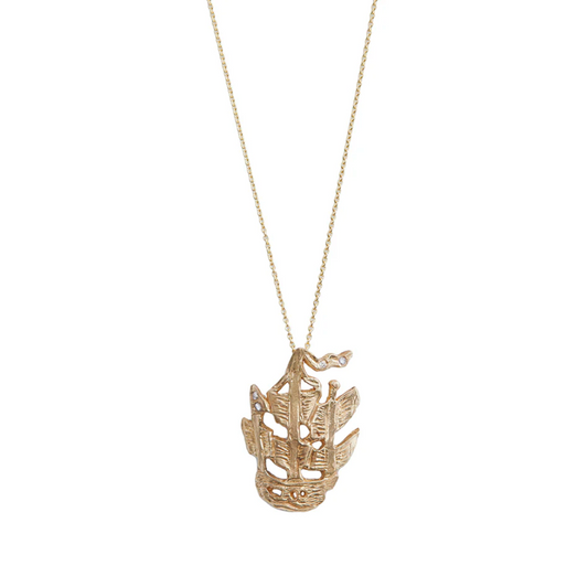 Little Ship Diamond Charm