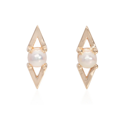 Victoire Earrings with Pearl