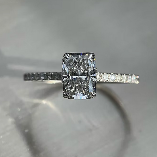 Rectangular Brilliant Lab Grown Diamond Ring