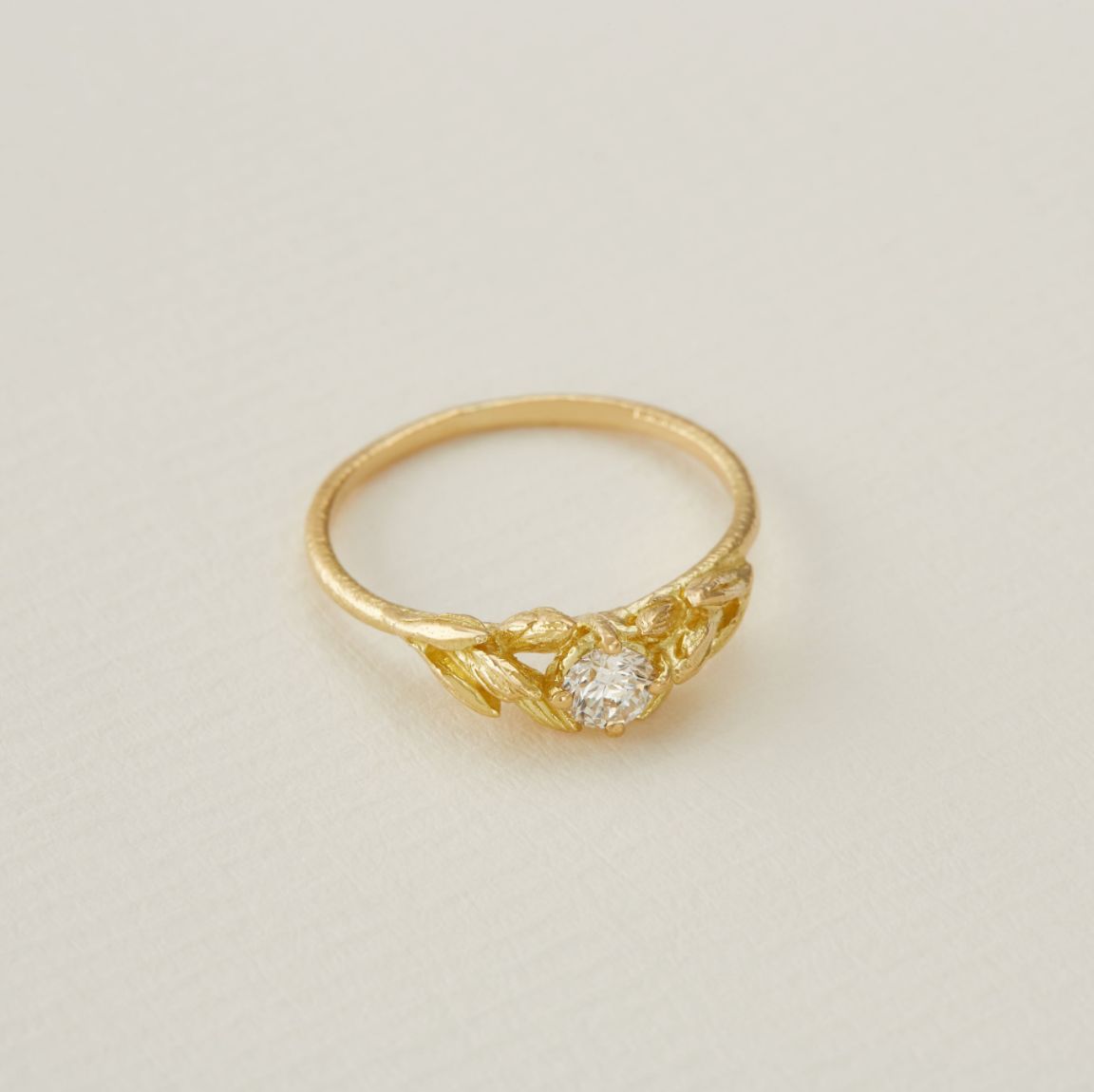 Wild Grass Diamond Union Engagement Ring | ALEX MONROE | Surefire Fine Jewelry | 18K Gold 2