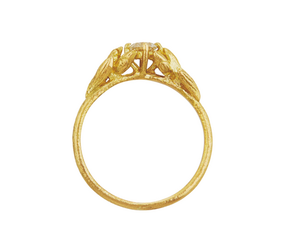 Wild Grass Diamond Union Engagement Ring | ALEX MONROE | Surefire Fine Jewelry | 18K Gold 3