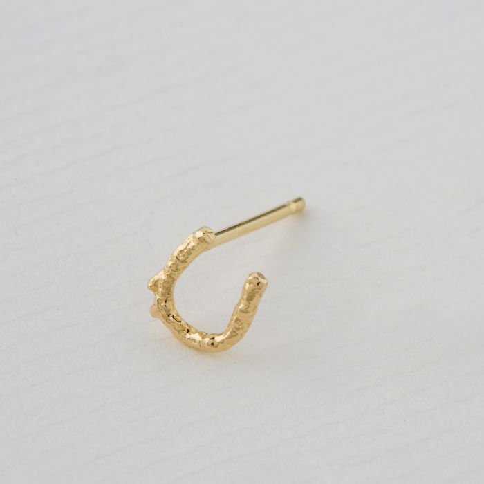 Teeny Tiny Horshoe Single Stud Earring