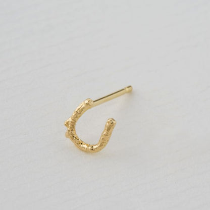 Teeny Tiny Horshoe Single Stud Earring