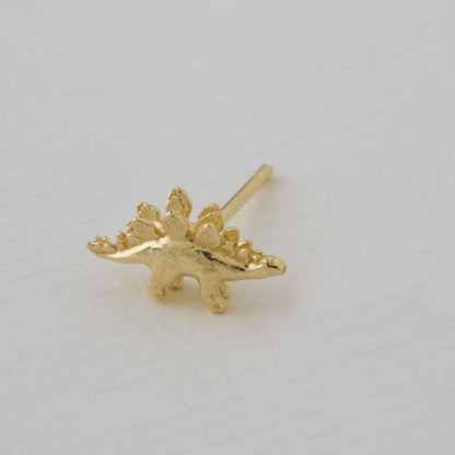 Teeny Tiny Stegosaurus Stud Earrings