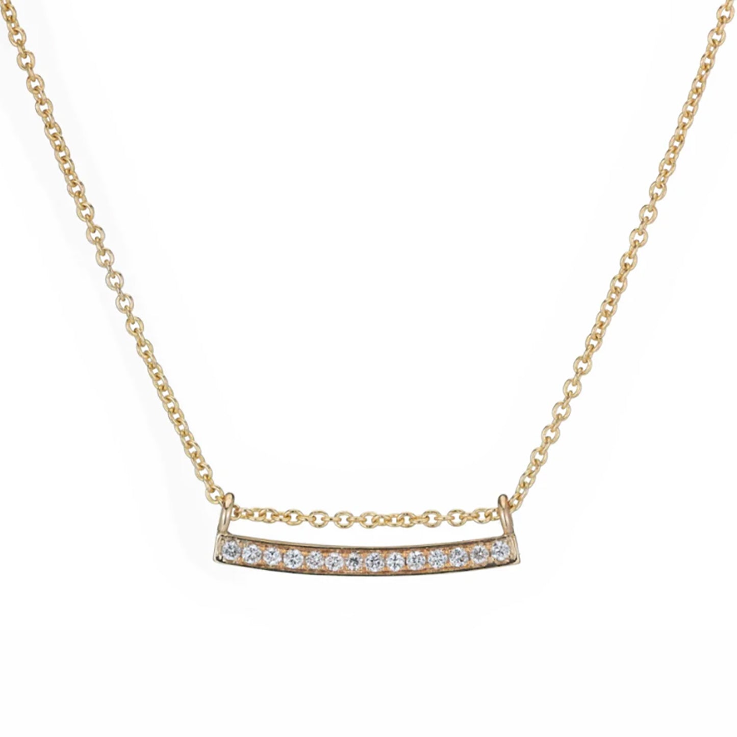 Diamond Bar Necklace