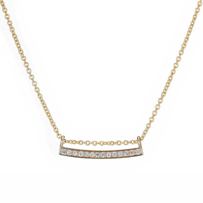 Diamond Bar Necklace