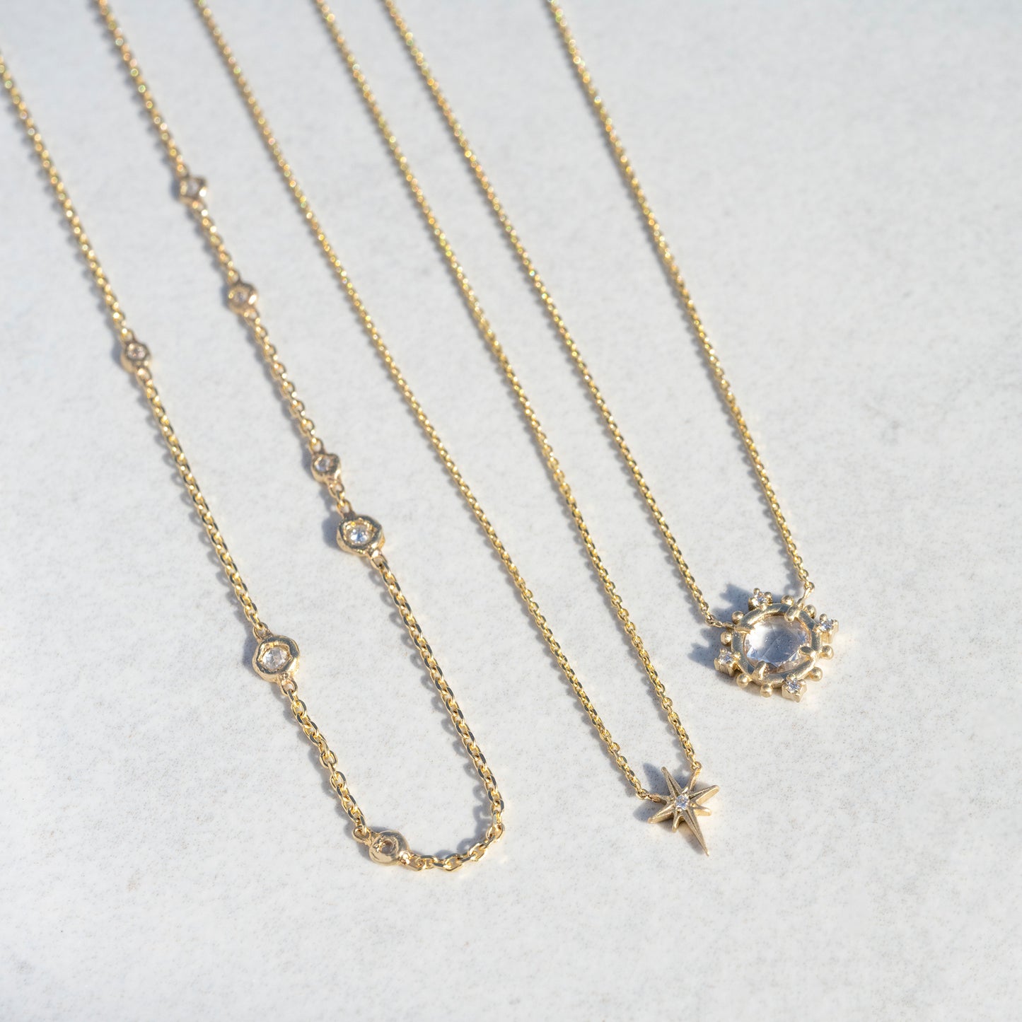 Sapphire Burst Necklace