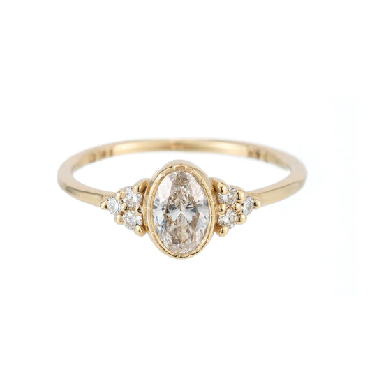 Oval Diamond Cluster Ring
